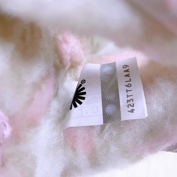 UGG Oh Yeah Panther Print Slide Sandal Slippers In White - Picture 8 of 8